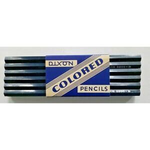 Vintage Dixon Blue Colo 2200 B Pencils Soft Lead NOS U113